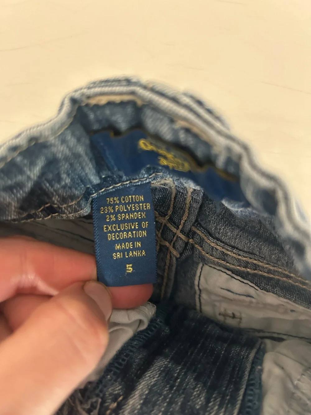 Vintage OshKosh B’gosh Girls Size 5 Denim Jeans Pink Embroidered Details